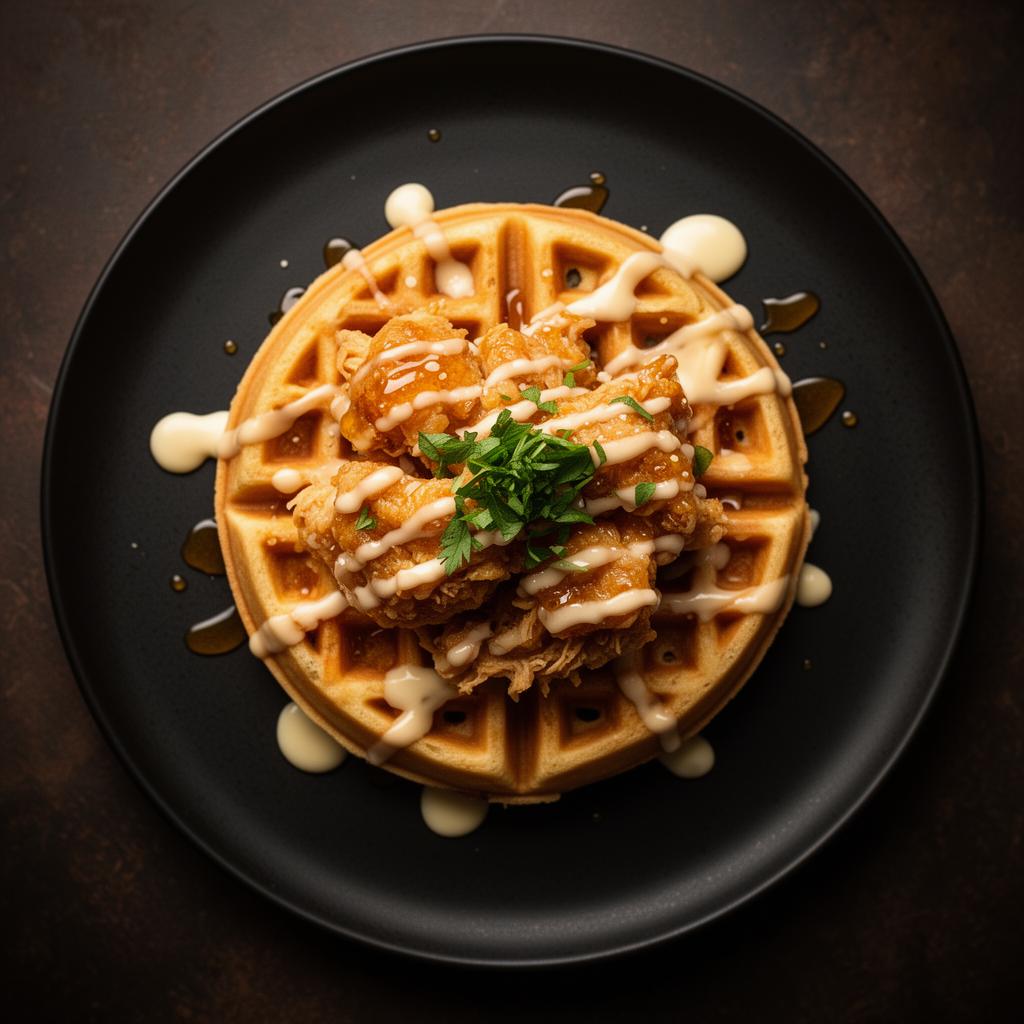 Hot Honey Chicken Waffle